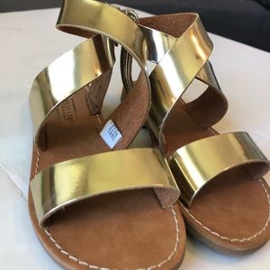 Seychelles Gold Toddler Girl Sandal